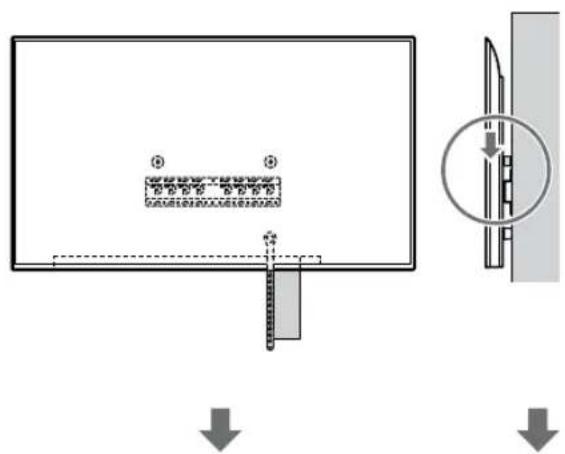 SONY KD-50X80L - Televizoriaus arba LCD monitoriaus montavimas ant pagrindo (20) Ⓐ ar pagrindo adapterio Ⓘ. - 5