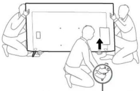 SONY KD-50X80L - Odmontujte stolní stojan od televizoru nebo LCD monitoru. - 2
