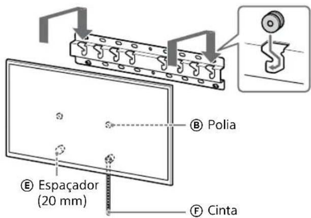 SONY KD-50X80L - Instale o Televisor ou Monitor LCD na Base (20) Ⓐ ou Adaptador de Base ①. - 5