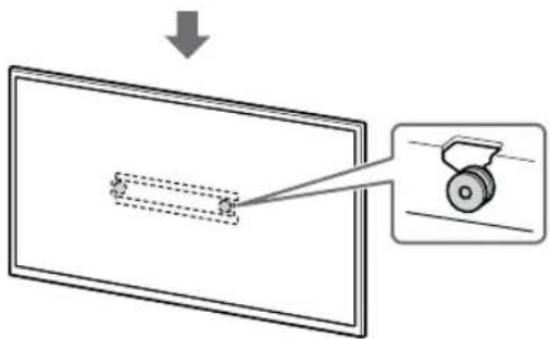 SONY KD-50X80L - 将电视机或 LCD 监视器安装至底座（20）Ⓐ 或底座转接器 ① 上。 - 3