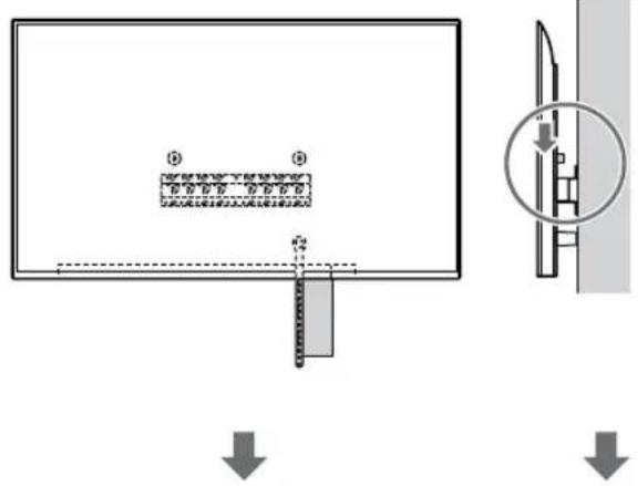 SONY KD-50X80L - Installez le téléviseur ou moniteur LCD sur la base (20) Ⓐ ou l'adaptateur de base Ⓘ. - 3