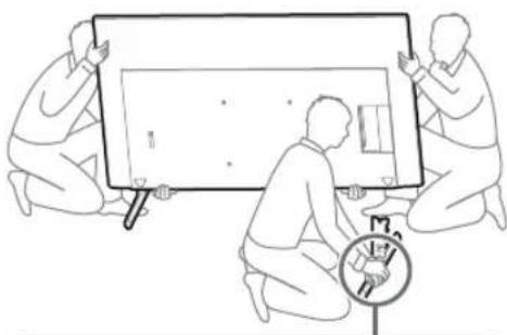 SONY KD-50X80L - Теледидардан немесе СКД монитордан Устел түғырын ажыратыңыз. - 4