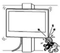SONY KD-50X80L - Montážnu konzolu na stenu neinštalujte na povrch steny, kde budú rohy alebo strany TV prijímača alebo LCD monitora vyčnievať mimo povrchu steny. - 1