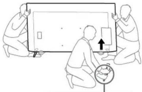 SONY KD-50X80L - Nehmen Sie den Tischständer vom Fernsehgerät oder LCD-Monitor ab. - 2