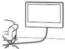 SONY KD-50X80L - 請勿使交流電源線或連接電纜受到擠壓。 - 1