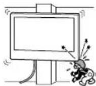 SONY KD-50X80L - 請勿將壁掛式支架安裝在會使電視機或 LCD 顯示器邊角或側面突出於牆面的牆壁位置。 - 1