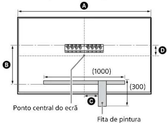 SONY KD-50X80L - Localização de instalação do Adaptador de Base ① - 2