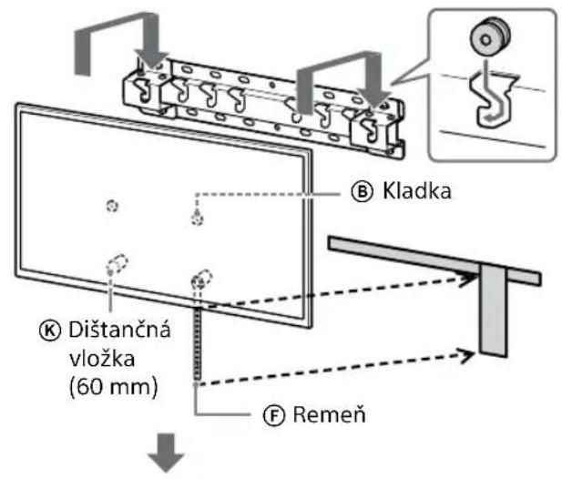 SONY KD-50X80L - Namontujte televízny prijímač alebo LCD monitor na podstavec (20) Ⓐ alebo adaptér podstavca Ⓘ. - 2
