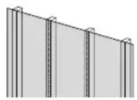 SONY KD-50X80L - Tường thạch cao có các khung thanh đúng - 1