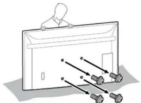 SONY KD-50X80L - Εγκατάσταση της τηλεόρασης ή της οθόνης LCD στον τοίχο από το χαρτοκιβώτιο\* - 1
