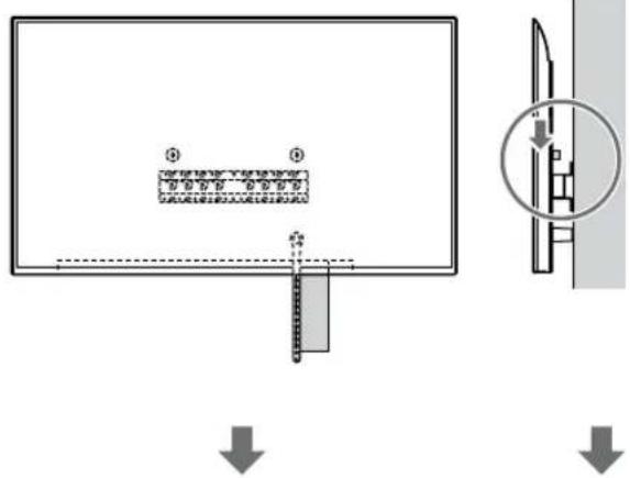 SONY KD-50X80L - Εγκαταστήστε την τηλεόραση ή την οθόνη LCD στη Βάση (20) Ⓐ ή στον Προσαρμογέα βάσης ①. - 3