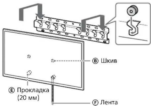 SONY KD-50X80L - Установите телевизор или ЖК-Монитор на основание (20) Ⓐ или адаптер основания ①. - 5