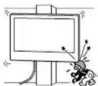 SONY KD-50X80L - Duvar Askı Aparatını televizyonun ya da LCD Monitörün köşelerinin veya kenarlarının duvar yüzeyinden çıkıntı yaptığı duvar yüzeylerine monte etmeyin. - 1