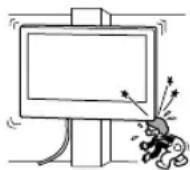 SONY KD-50X80L - Nástěnný držák nemontujte na takové plochy stěn, u kterých rohy nebo boky televizoru nebo LCD monitoru přečnívají ze stěny. - 1