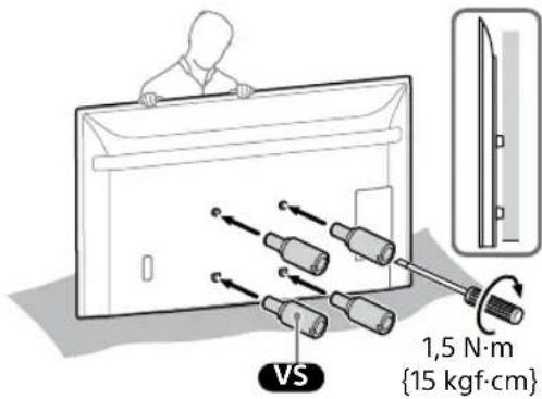 SONY KD-50X80L - TV:n tai LCD-näytön asennus seinälle pahvilaatikosta\* - 2