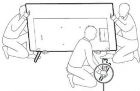 SONY KD-50X80L - Nehmen Sie den Tischständer vom Fernsehgerät oder LCD-Monitor ab. - 4