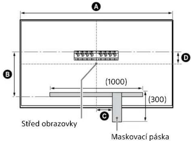 SONY KD-50X80L - Místo pro osazení adaptéru základny ① - 2