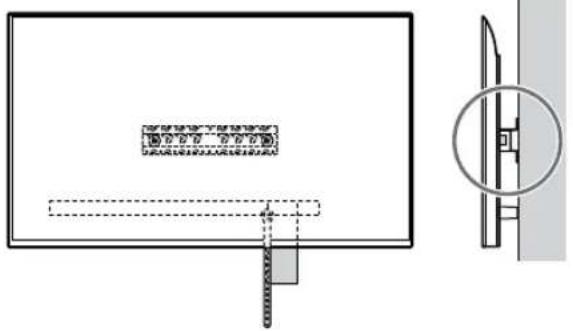 SONY KD-50X80L - Monteringssted for baseadapter ① - 6