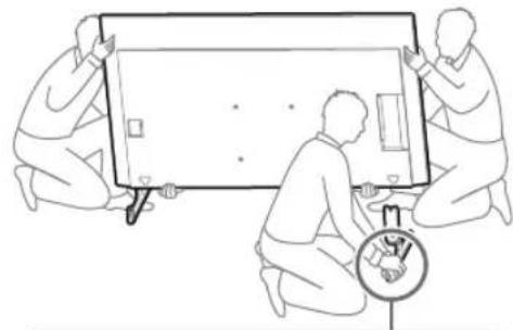 SONY KD-50X80L - Válassza le az asztali állványt a TV-ről vagy LCD monitorról. - 3