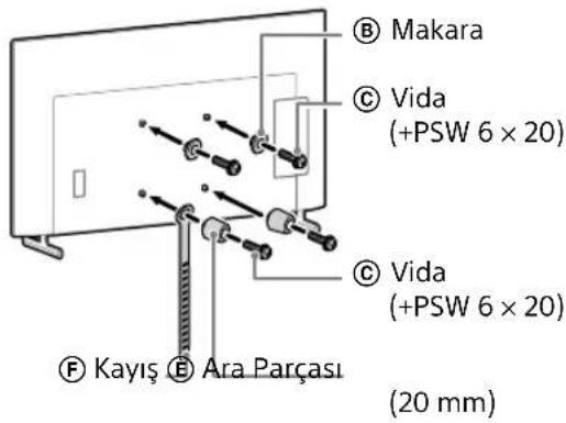 SONY KD-50X80L - İnce montaj (2-b) seçilirse: - 1