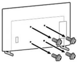 SONY KD-50X80L - Remove the screws from the rear of the TV or LCD Monitor. - 1