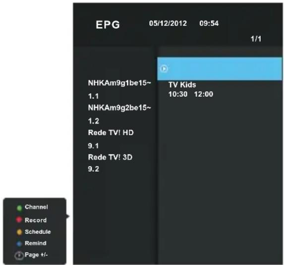 Blue 55BU800 - PROGRAMME GUIDE (In DTV mode) - 1
