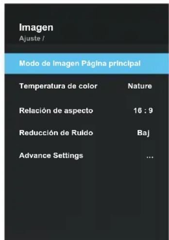 Blue 55BU800 - Configuración del menú de Imagen - 1