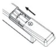 Blue 43BU800 - Installare le batterie nel telecomando - 3