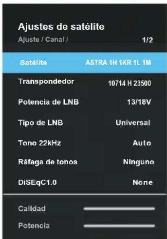 Blue 43BU800 - ■ Ajustes de satélite - 1