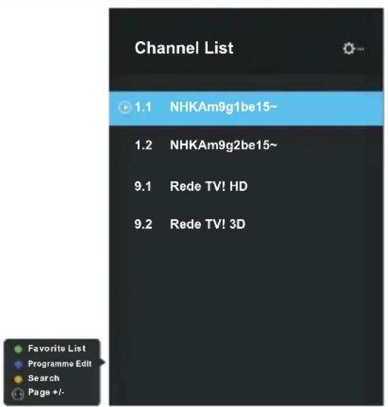Blue 43BU800 - Channel List - 1