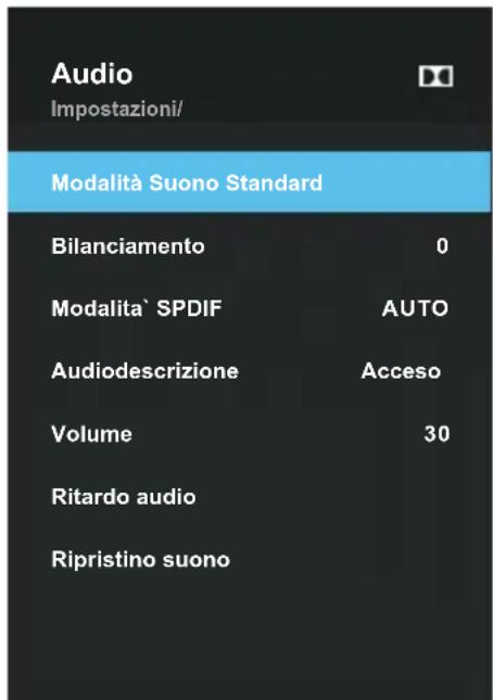 Blue 43BU800 - Configurare il Menu dell'Audio - 1