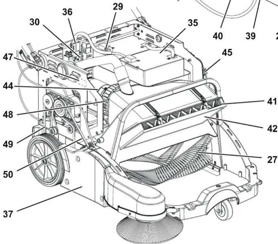 NILFISK SW900 - MACHINE STRUCTURE (Continues) - 2