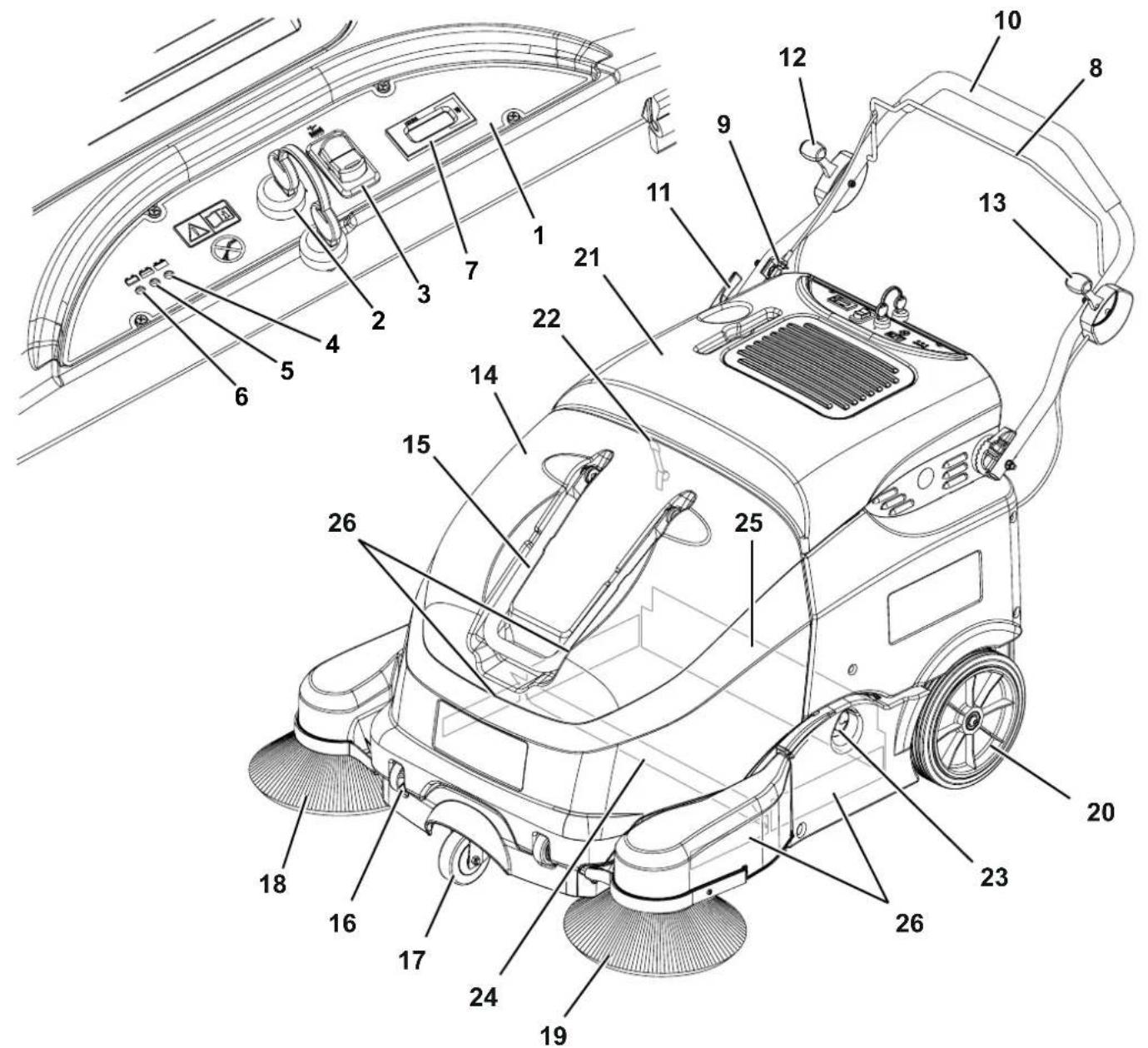 NILFISK SW900 - MACHINE STRUCTURE - 1