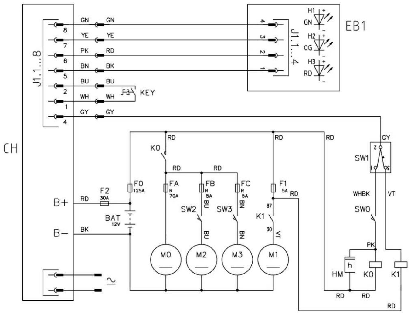 NILFISK SW900 - SCHALTPLAN - 1