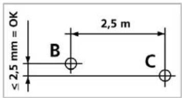 Toolcraft CL15-G - Verification de la ligne horizontale - 1