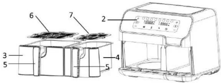 Emerio AF-127454.1 - Bedieningspaneel en scherm - 1