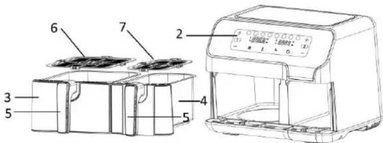 Emerio AF-127454.1 - Bedienfeld und Display - 2