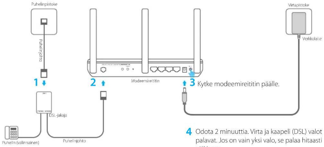TP-LINK Archer VR1200v - Laitteiston kytkeminen - 1