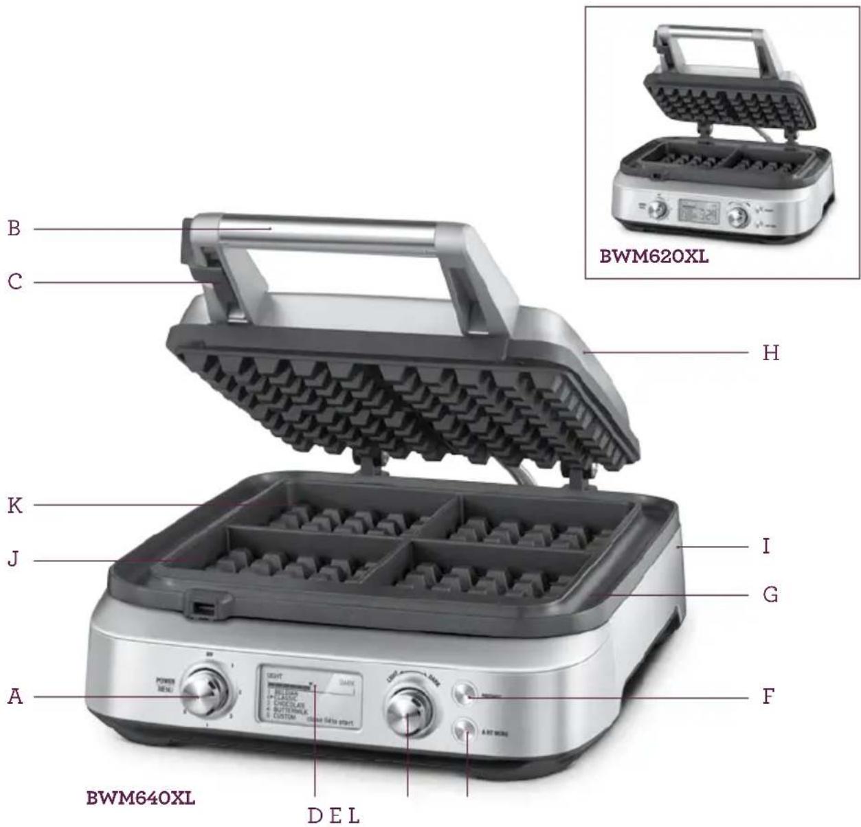 BREVILLE the Smart Waffle Pro BWM620XL - KNOW - 1
