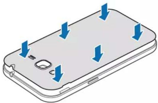 SAMSUNG Galaxy Core 3 - Installer la carte SIM ou USIM et la batterie - 7