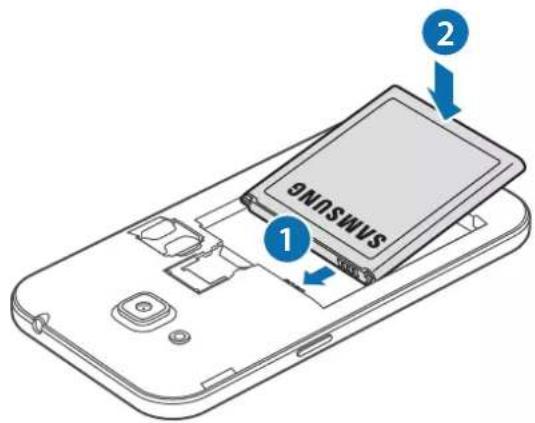 SAMSUNG Galaxy Core 3 - Installer la carte SIM ou USIM et la batterie - 6