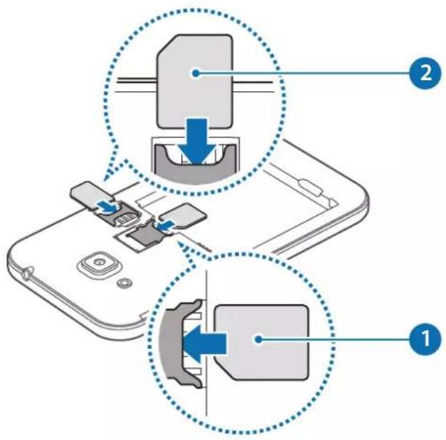 SAMSUNG Galaxy Core 3 - Installer la carte SIM ou USIM et la batterie - 4