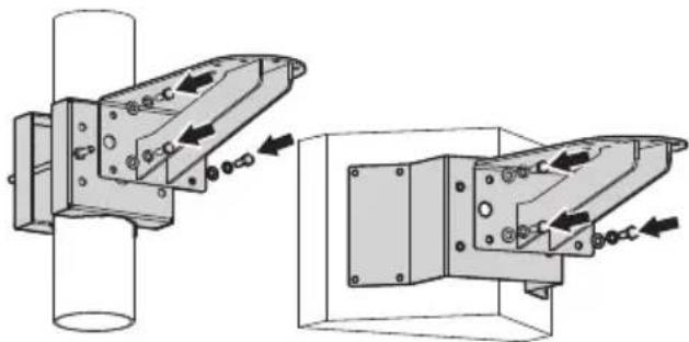 Videotec Maximus MPXR Series2 - Fastening with corner adaptor module or pole - 1