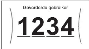 Gevorderde gebruiker 1234