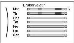DAIKIN EABX16DF9W - Slik programmerer du tidsplanen: oversikt - 13