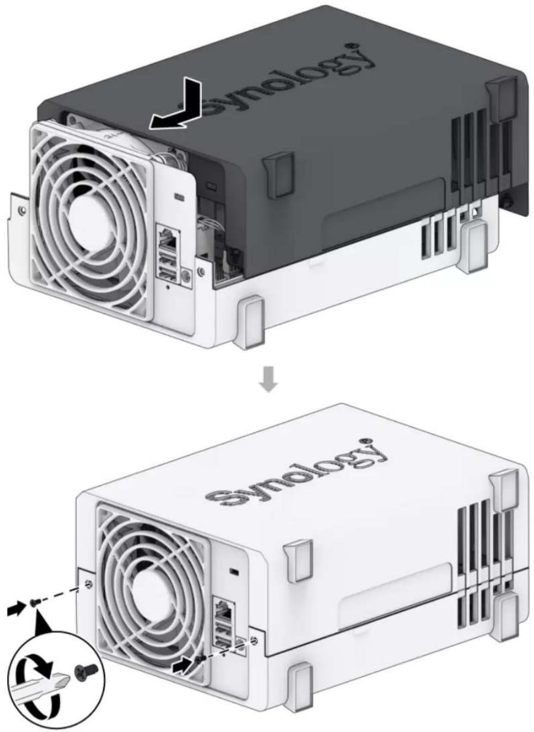SYNOLOGY DS223j - Pour retirer le ventilateur défectueux - 11