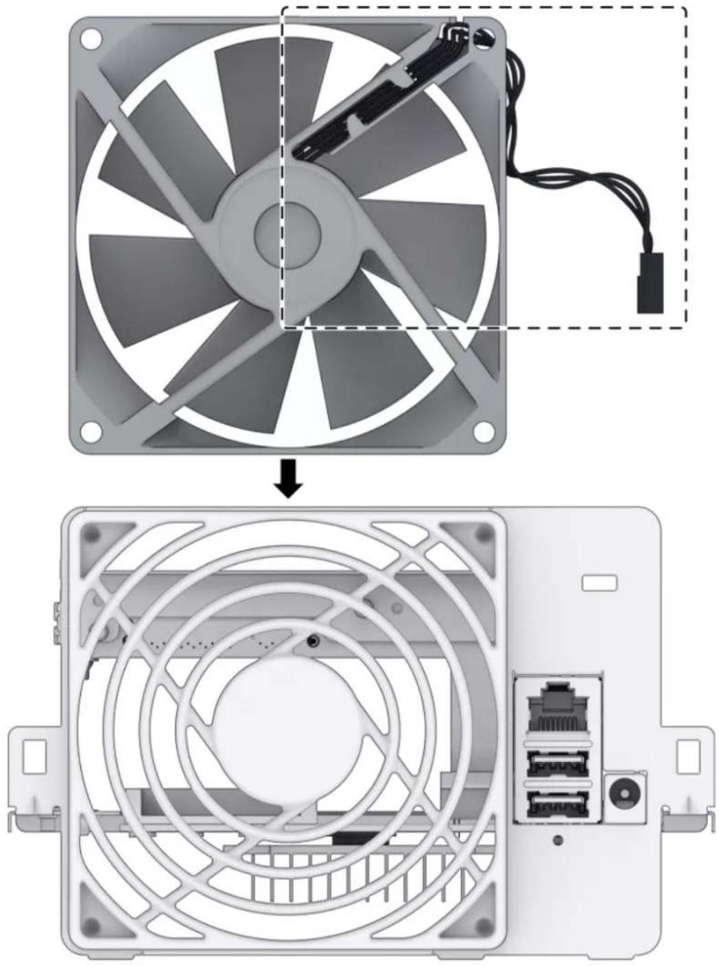 SYNOLOGY DS223j - Pour retirer le ventilateur défectueux - 6