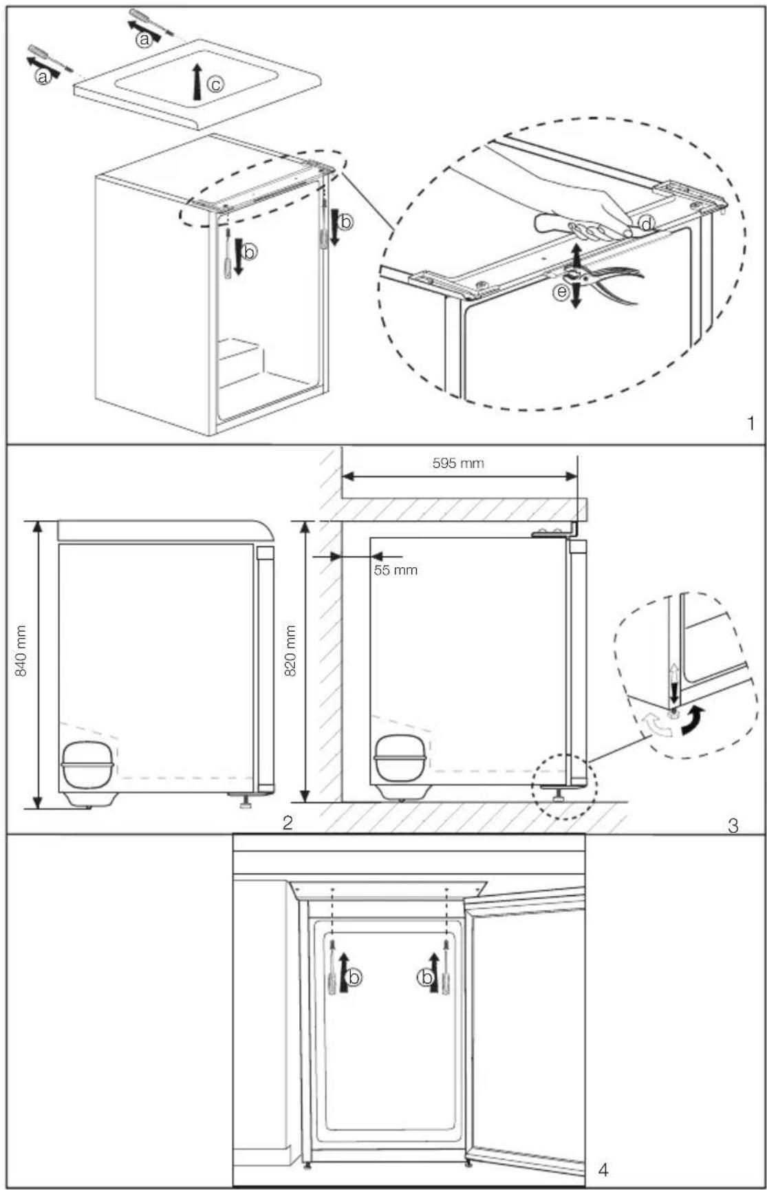 BEKO FNE1074N - Türanschlag umkehren - 1