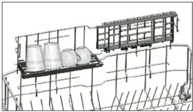 BEKO BDIN38440 - Support multifonction/à hauteur ajustable du panier inférieur - 1