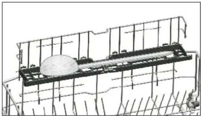 BEKO BDIN38440 - Support multifonction/à hauteur ajustable du panier inférieur - 2